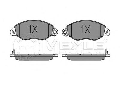 0252343418PD MEYLE Комплект тормозных колодок, дисковый тормоз