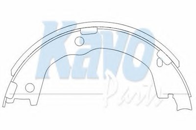 KBS3404 KAVO PARTS Комплект тормозных колодок