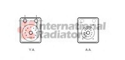 58003093 VAN WEZEL масляный радиатор, двигательное масло