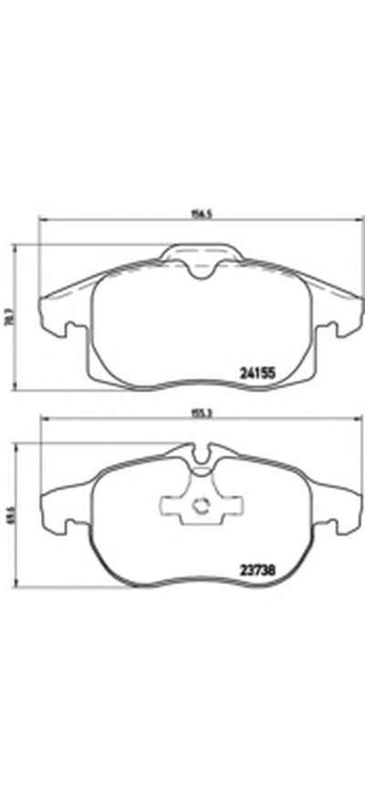 P10011 BREMBO Комплект тормозных колодок, дисковый тормоз