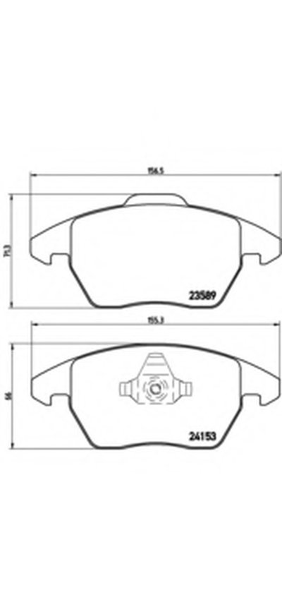 P61076 BREMBO Комплект тормозных колодок, дисковый тормоз