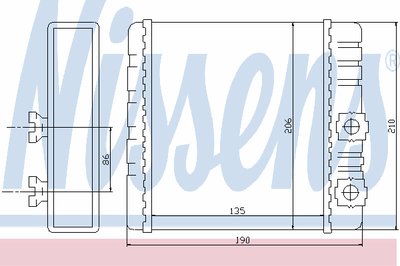 Теплообменник, отопление салона NISSENS купить