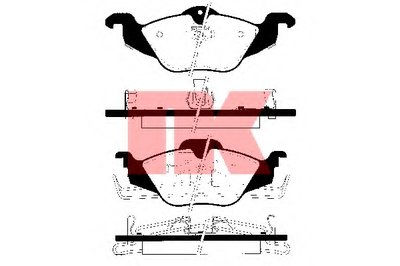 223618 NK Комплект тормозных колодок, дисковый тормоз