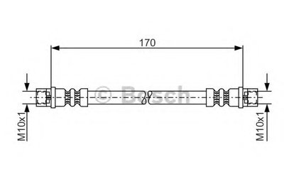 1987476010 BOSCH Тормозной шланг