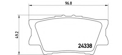 P83089 BREMBO Комплект тормозных колодок, дисковый тормоз