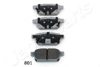 PP801AF JAPANPARTS Комплект тормозных колодок, дисковый тормоз