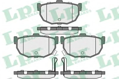05P089 LPR Комплект тормозных колодок, дисковый тормоз