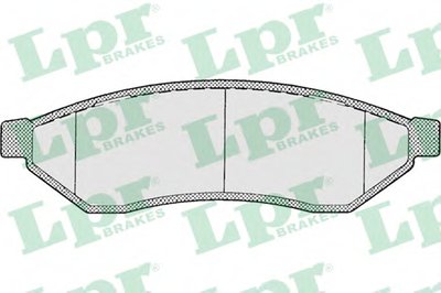 05P1198 LPR Комплект тормозных колодок, дисковый тормоз