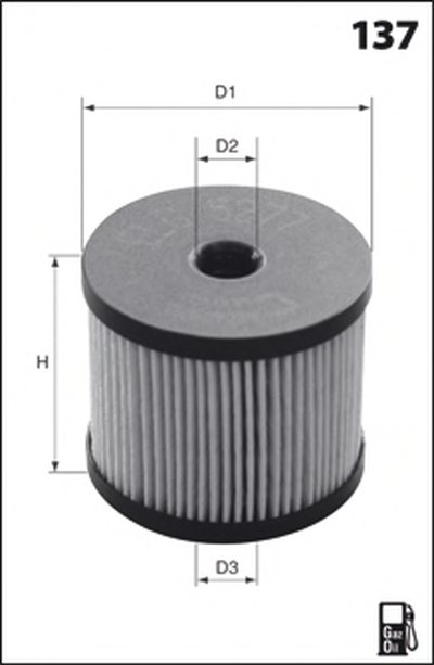 ELG5277 MECAFILTER Топливный фильтр