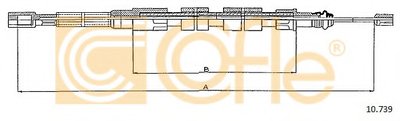 10739 COFLE Трос, стояночная тормозная система