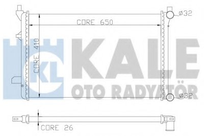 353300 KALE OTO RADYATOR Радиатор, охлаждение двигателя