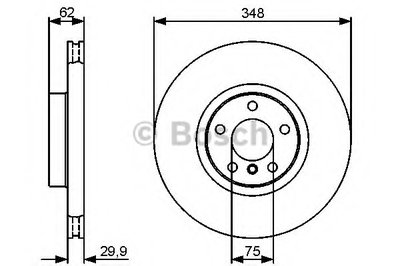 0986479436 BOSCH Тормозной диск