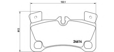 P85103 BREMBO Комплект тормозных колодок, дисковый тормоз