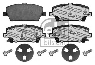 16802 FEBI BILSTEIN Комплект тормозных колодок, дисковый тормоз