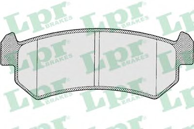 05P1199 LPR Комплект тормозных колодок, дисковый тормоз