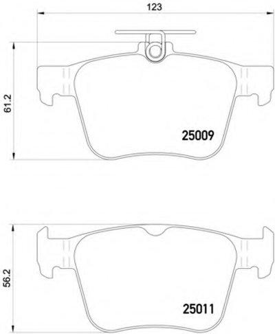 8DB355020261 HELLA PAGID Комплект тормозных колодок, дисковый тормоз