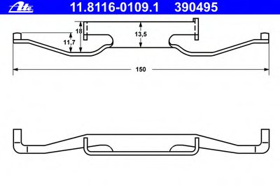 Пружина, тормозной суппорт ATE купить
