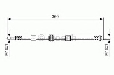 1987476713 BOSCH Тормозной шланг