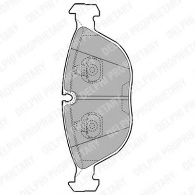 Комплект тормозных колодок, дисковый тормоз DELPHI купить