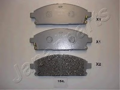 PA154AF JAPANPARTS Комплект тормозных колодок, дисковый тормоз