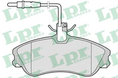 05P683 LPR Комплект тормозных колодок, дисковый тормоз