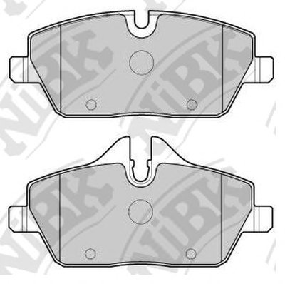 PN0508 NIBK Комплект тормозных колодок, дисковый тормоз