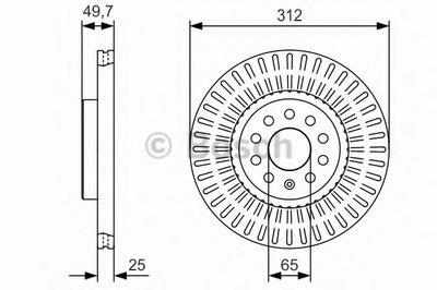 0986479C29 BOSCH Тормозной диск