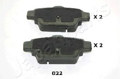 PP022AF JAPANPARTS Комплект тормозных колодок, дисковый тормоз