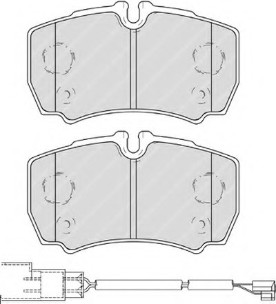 FVR4251 FERODO Комплект тормозных колодок, дисковый тормоз