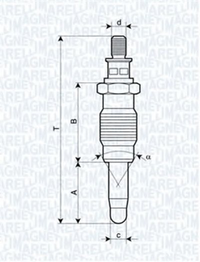 062900005304 MAGNETI MARELLI Свеча накаливания