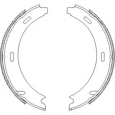Z409301 WOKING Комплект тормозных колодок, стояночная тормозная система