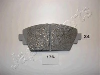 PA176AF JAPANPARTS Комплект тормозных колодок, дисковый тормоз