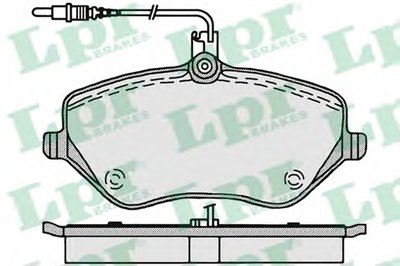 05P1202 LPR Комплект тормозных колодок, дисковый тормоз