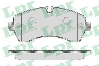 05P1295 LPR Комплект тормозных колодок, дисковый тормоз