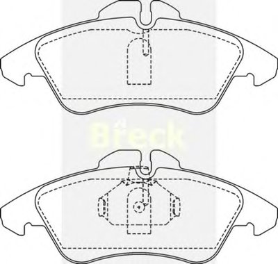 215760070310 BRECK Комплект тормозных колодок, дисковый тормоз