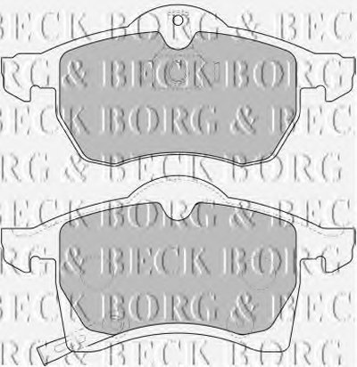 BBP1612 BORG & BECK Комплект тормозных колодок, дисковый тормоз