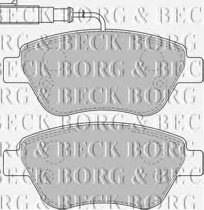 BBP1716 BORG & BECK Комплект тормозных колодок, дисковый тормоз