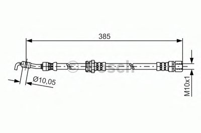 1987481385 BOSCH Тормозной шланг