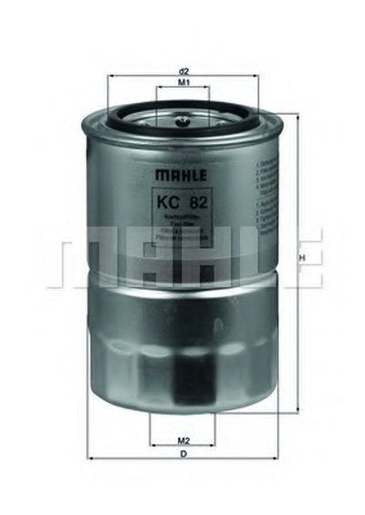 KC82D MAHLE ORIGINAL Топливный фильтр