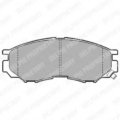 LP1010 DELPHI Комплект тормозных колодок, дисковый тормоз