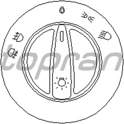 Выключатель, головной свет TOPRAN купить