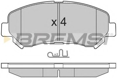 Комплект тормозных колодок, дисковый тормоз BREMSI купить