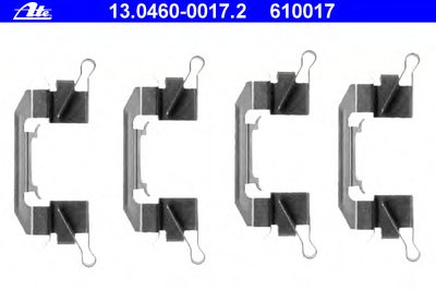 13046000172 ATE Комплектующие, колодки дискового тормоза
