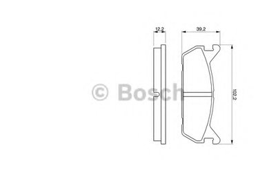 0986461146 BOSCH Комплект тормозных колодок, дисковый тормоз