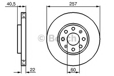 0986479223 BOSCH Тормозной диск