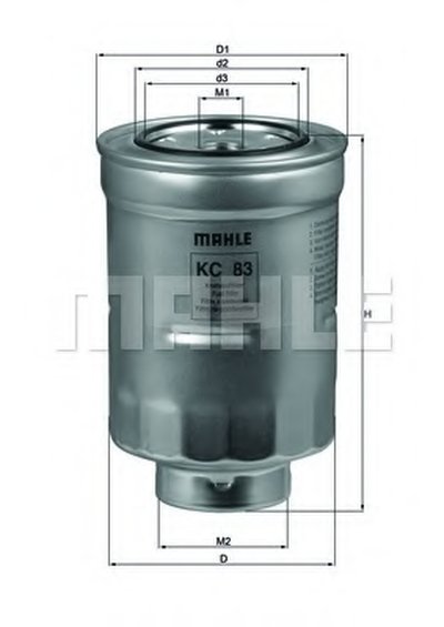 KC83 MAHLE ORIGINAL Топливный фильтр