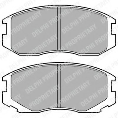 Комплект тормозных колодок, дисковый тормоз DELPHI купить