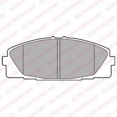 LP2473 DELPHI Комплект тормозных колодок, дисковый тормоз