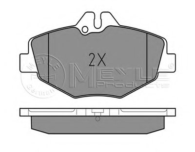 0252374320 MEYLE Комплект тормозных колодок, дисковый тормоз
