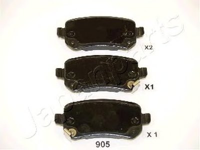 PP905AF JAPANPARTS Комплект тормозных колодок, дисковый тормоз